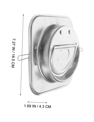 Válvula de Retención Zerodeko 19x19cm Acero Inoxidable
