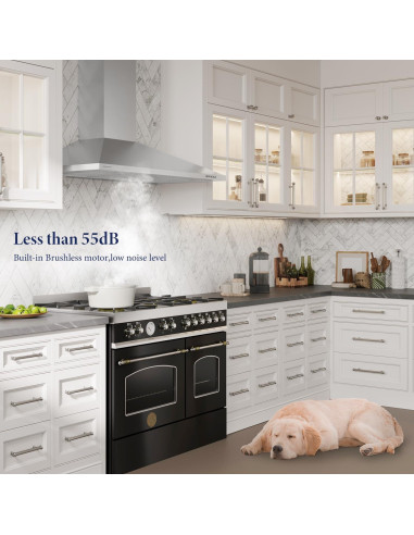 Campana de cocina Soonye SOP07-36 90cm 450 CFM acero inoxidable