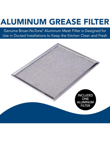 Filtro de Grasa de Aluminio Broan-NuTone BP29 22.23x26.67cm