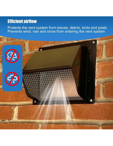 Capucha de Ventilación de Pared IHOUMEX 639 con Compensador