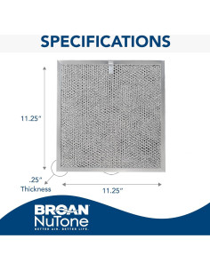 Filtro de Carbón Broan-NuTone BPQTF para Campana Extractora 2