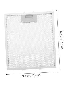 Filtro de Malla Metálica SHINEOFI 30.4x26.5 cm para Campana 2