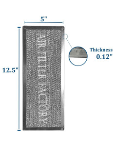 Filtro de Aire Fábrica 2-Pack Aluminio 12 Capas 12.7x31.75 cm 2