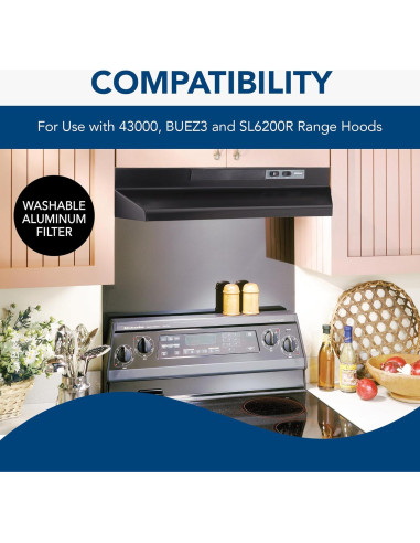 Filtro de Aluminio Broan-NuTone BP57 para Campana de Cocina