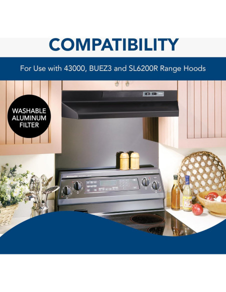 Filtro de Aluminio Broan-NuTone BP57 para Campana de Cocina