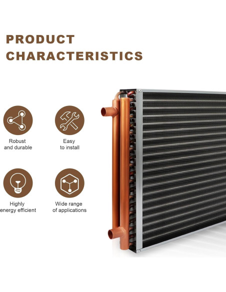 Intercambiador de Calor Agua a Aire 20x20 GCCSJ Cobre