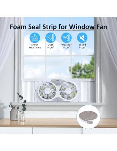 Ventilador de Ventana Doble Reversible Shinic 9" Blanco ETL