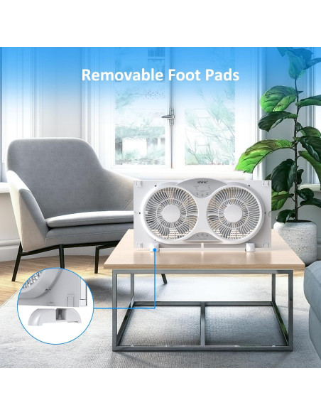 Ventilador de Ventana Doble Reversible Shinic 9" Blanco ETL