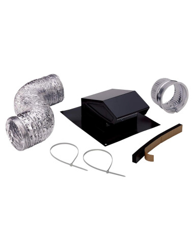 Kit de Ventilación de Techo Broan-NuTone RVK1A, Acero Negro