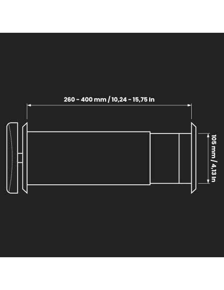 Kit de Ventilación de Pared Repa Market 10.5 cm con Aislamiento Térmico