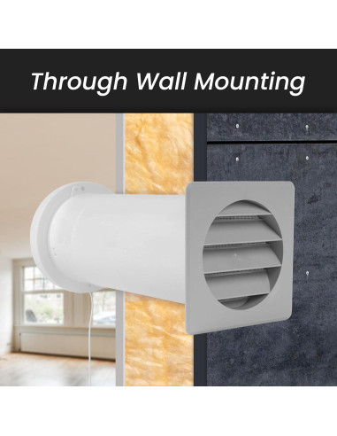 Kit de Ventilación de Pared Repa Market 10.5 cm con Aislamiento Térmico