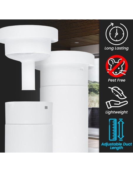 Kit de Ventilación de Pared Repa Market 10.5 cm con Aislamiento Térmico