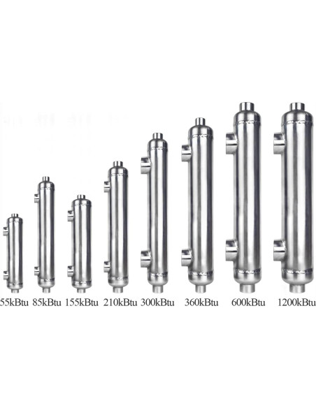 Intercambiador de Calor AB SP-300K-S Acero Inoxidable 316L 300 kBtu