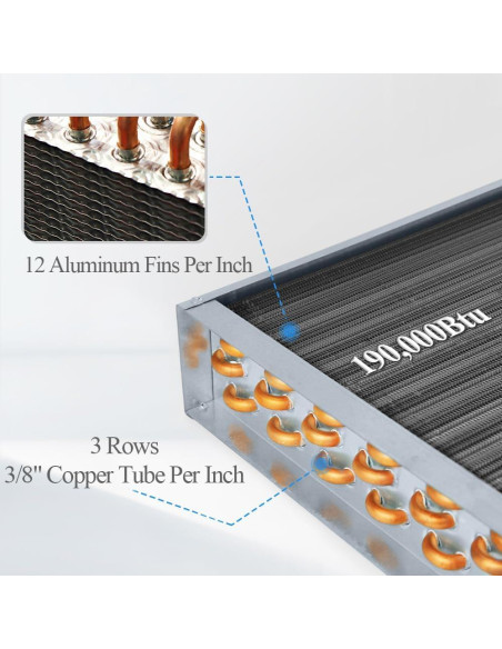 Intercambiador de Calor Agua-Aire AB HTL22x22 9.34kg 360kBtu