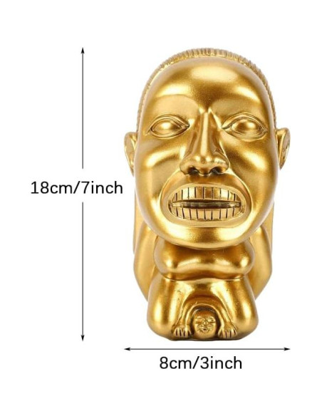 Estatua Fertilidad Dorada Bulex 20cm Decoración Hogar