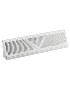 Rejilla de Baseboard Rocky Mountain Goods 38.1 cm - Acero Blanco