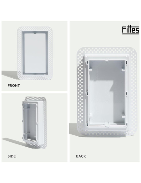 Rejilla de Ventilación Fittes Lite 4x10" Blanca - Paquete de 2