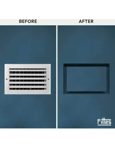 Rejilla de Ventilación Fittes Lite 4x10" Blanca - Paquete de 2