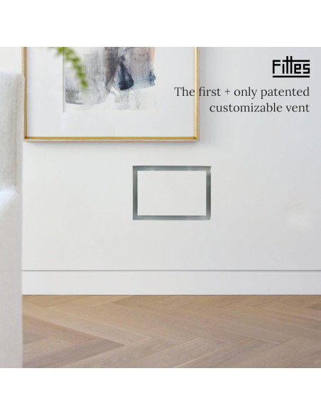 Rejilla de Ventilación Fittes Lite 4x10" Blanca - Paquete de 2
