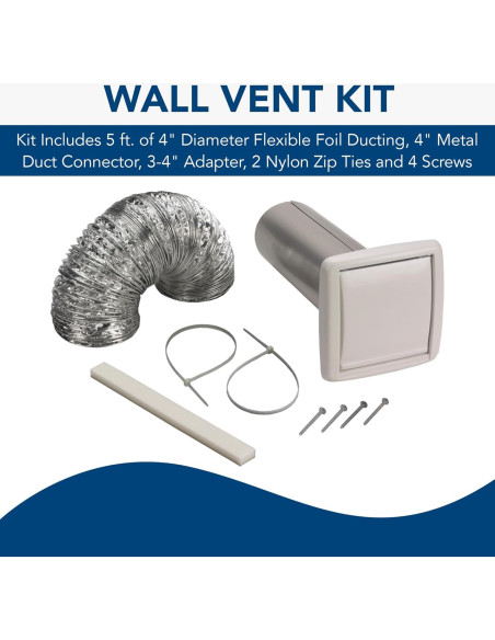 Kit de Conductos de Pared Flexible Broan-NuTone WVK2A 9 Piezas 10.16 cm Kit de Conductos de Pared Flexible Broan-NuTone WVK2A 9 Piezas 10.16 cm