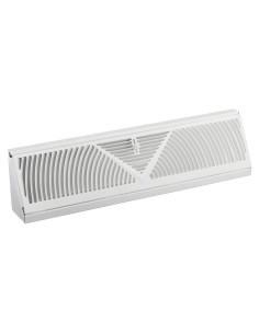 Registro de Baseboard Rocky Mountain Goods 45.72 cm - Acero Blanco