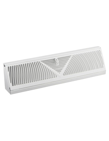 Registro de Baseboard Rocky Mountain Goods 45.72 cm - Acero Blanco