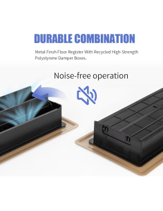 Rejilla de Piso 4x10 BYEWIRE - 2 Paquetes de Acero Marrón 2