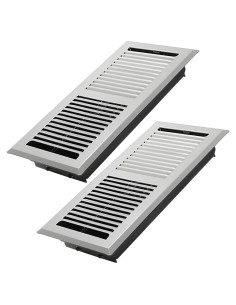 Rejilla de Piso Ajustable Dengyue 14x28 cm 2 Piezas Aluminio