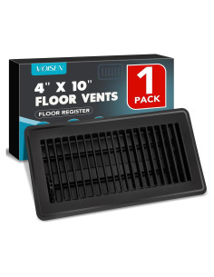 Registro de Piso VOISEN 10x25 cm Ajustable Acero Negro