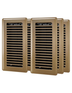 Rejilla de Piso 10x25 cm HQZHQZ - Paquete de 6 Cubiertas de Ventilación