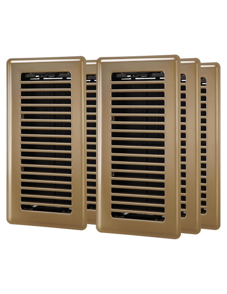 Rejilla de Piso 10x25 cm HQZHQZ - Paquete de 6 Cubiertas de Ventilación