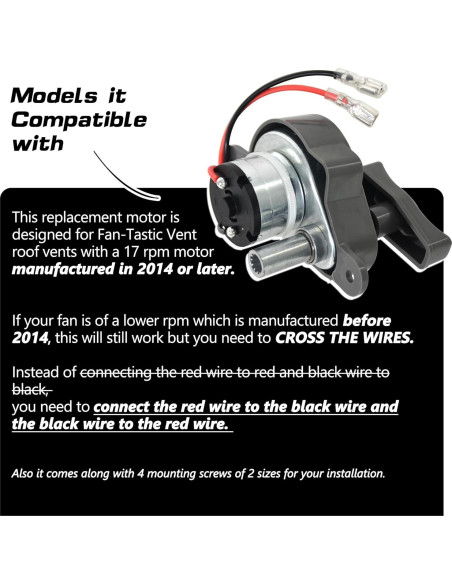 Motor de Elevación K6010-81 17 RPM para Ventiladores B Series