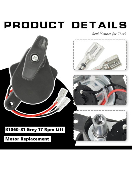 Motor de Elevación K6010-81 17 RPM para Ventiladores B Series