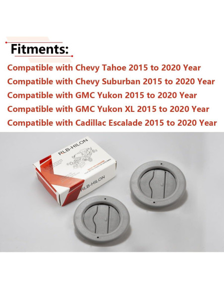 Ventilación de Aire en el Techo RLB-HILON 2PCS Gris