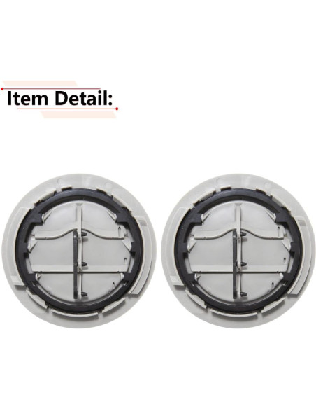 Ventilación de Aire en el Techo RLB-HILON 2PCS Gris