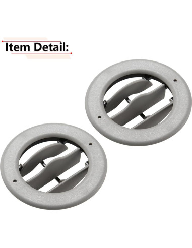 Ventilación de Aire en el Techo RLB-HILON 2PCS Gris