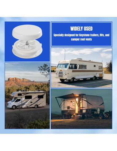 Ventilación de Techo Ralosyn para RV con 2 Cubiertas Impermeables