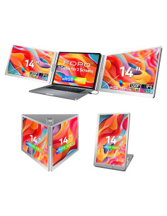 Extensor de Pantalla FOPO S688 14" FHD 1200P USB-C Duales