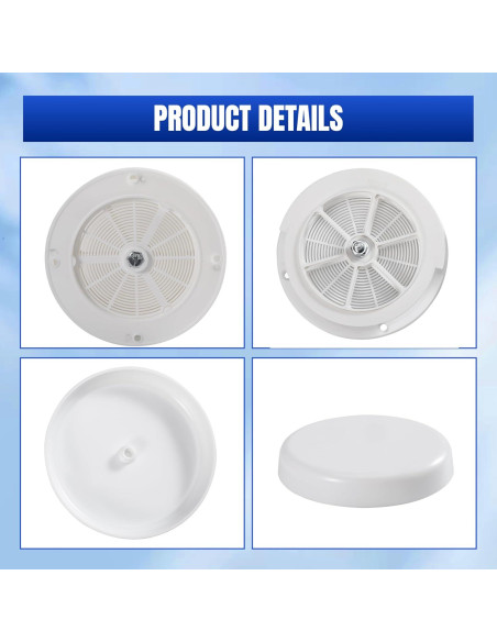 Ventilación de Techo Ralosyn para RV con 2 Cubiertas Impermeables