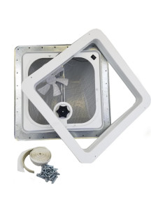 Ventline Ventana de Techo Blanca con Ventilador 12V CW001