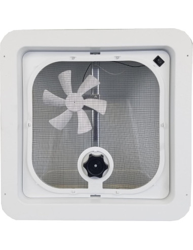 Ventline Ventana de Techo Blanca con Ventilador 12V CW001