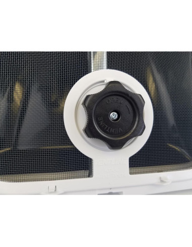 Ventline Ventana de Techo Blanca con Ventilador 12V CW001