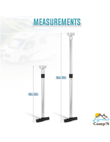 Abridor de Ventilación de Techo Camp'N RV - Extensible 50.8 a 76.2 cm