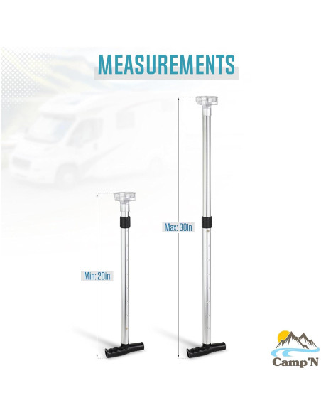 Abridor de Ventilación de Techo Camp'N RV - Extensible 50.8 a 76.2 cm
