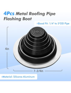 Kit de Ventilación de Techo ACNOYEL, 4 Pcs, Silicona Negra 2