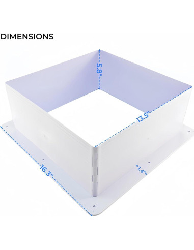 Anillo de Acabado Modular Blanco Airtaxi para Ventilador RV 14"