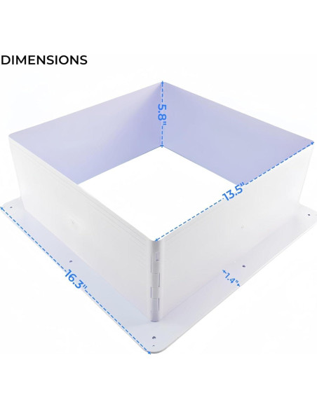 Anillo de Acabado Modular Blanco Airtaxi para Ventilador RV 14"