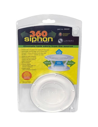 Tapa de Ventilación de Techo Lippert 360 Siphon Blanca - 389381