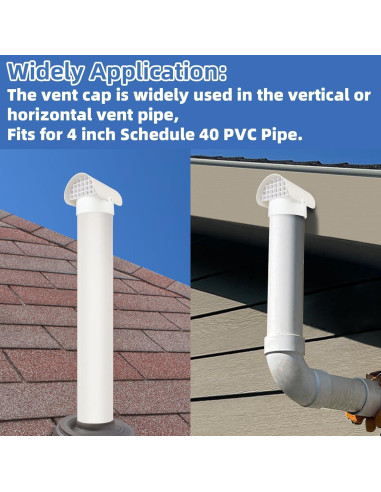 Tapa de Ventilación de PVC 4" para Radón - JIANBENKJ