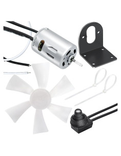 Aspa de Ventilador de 6" MZNOWSEA con Motor D-Shaft 12V